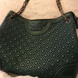 Tory Burch green shoulder bag